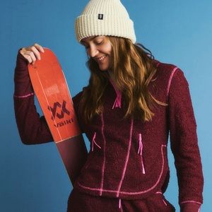 Free People Fuzzy Factor Hoodie Sz L - Never Worn!